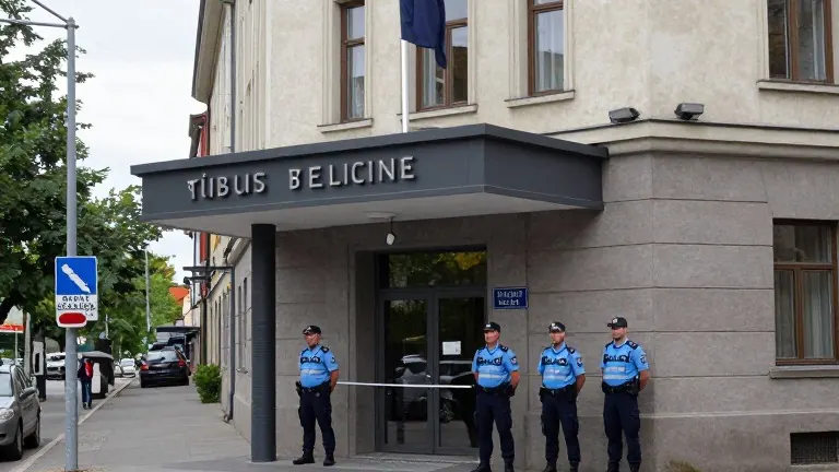 Illustration for: Belgrade police kill 17-year-old knife attacker outside Israeli embassy
