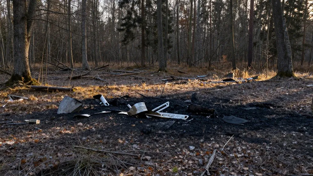 Illustration for: Latvia Locates Drone Debris in Alūksne After Week of Silence