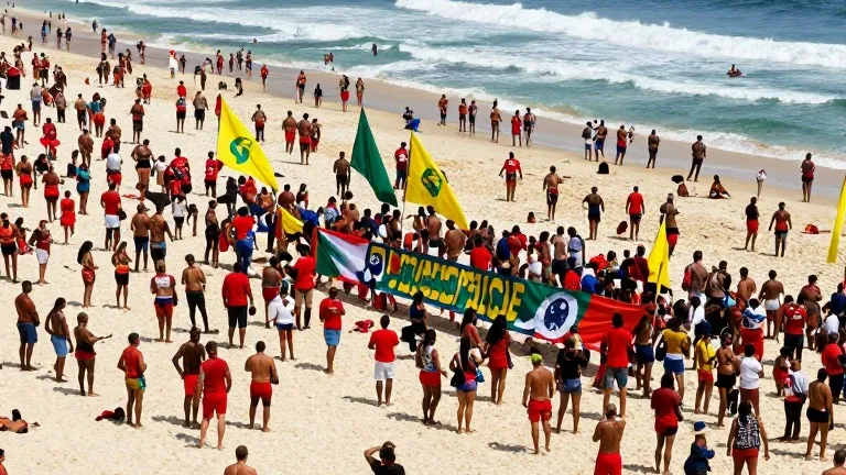 Illustration for: Lula Rally Packs Rio Beach as Brazil Prepares for Historic Vote