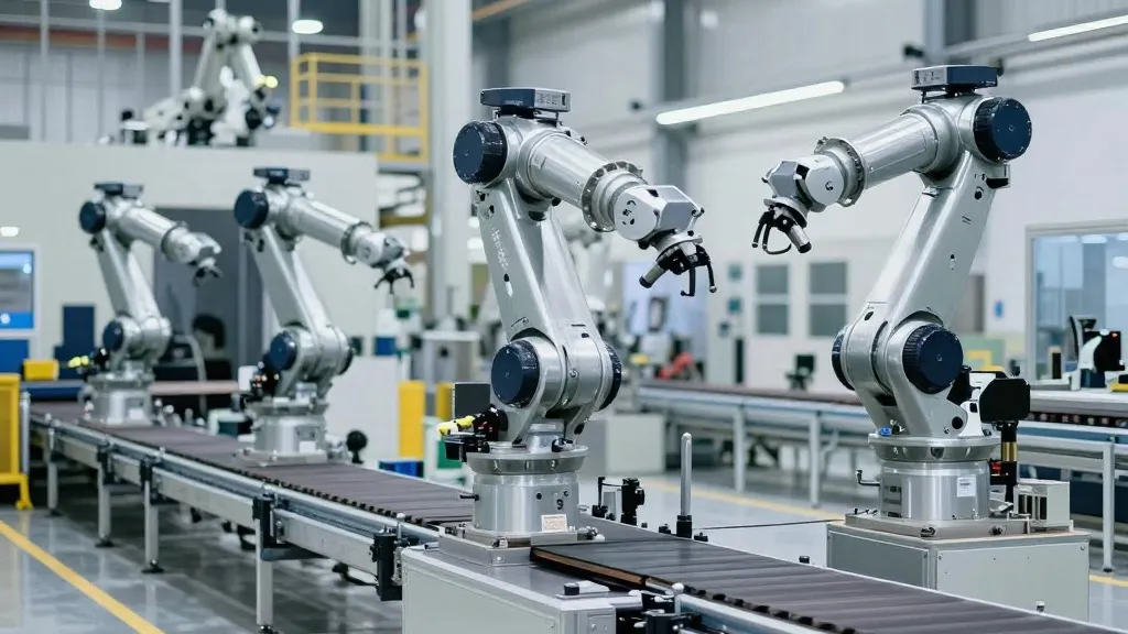 Illustration for: Tesla Starts Building Robots For Mass Sale